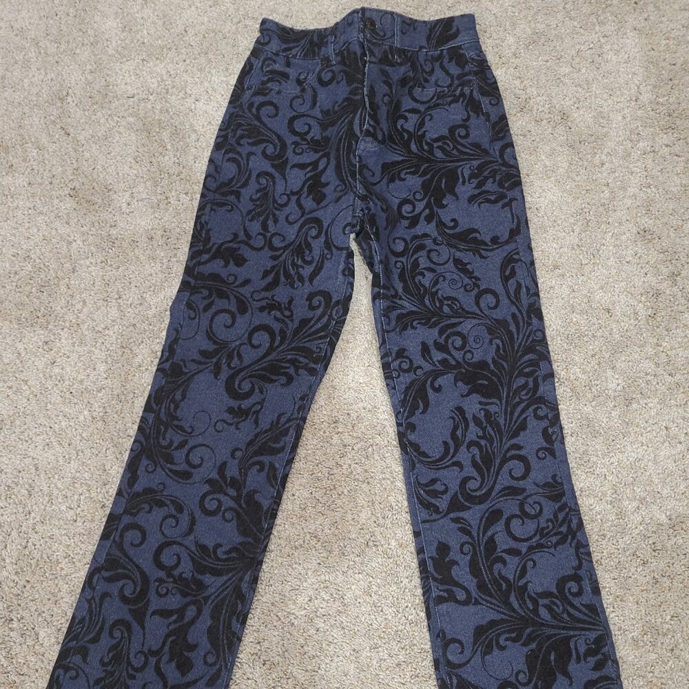 Boston Proper navy and black jeans - 2